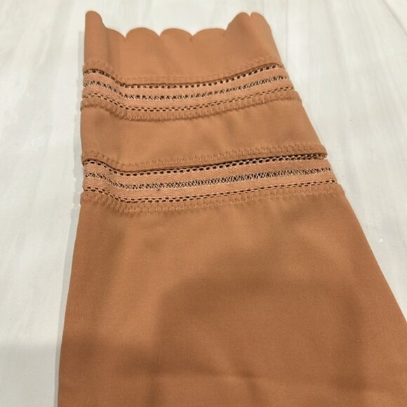 Free People Movement Women’s Cream Beige Genesis Scallop Leggings Size Medium - Picture 6 of 6